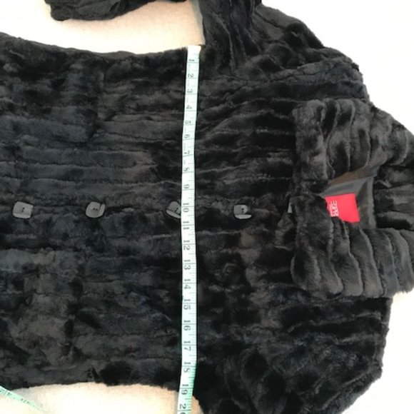Esprit Black Faux Fur Jacket - Picture 9 of 15